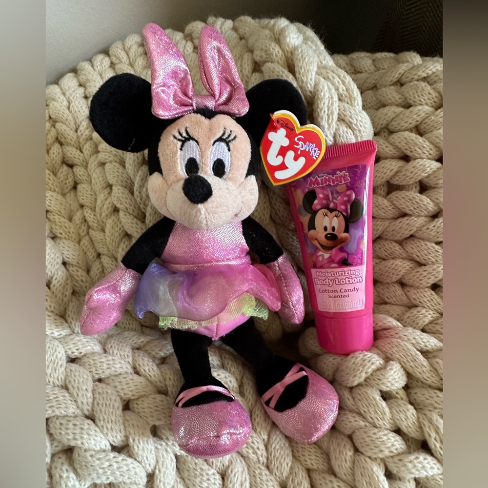 TY Sparkle Minnie Mouse Disney plus Body Lotion